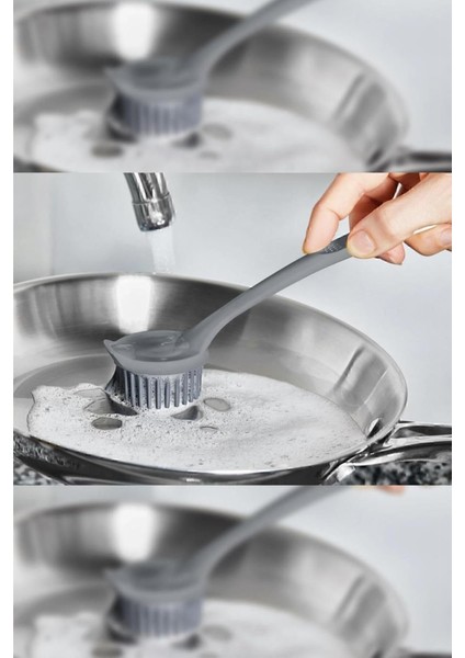 Silikon Çok Amaçlı Yıkama ve Temizlik Fırçası Renk Isgblşkf1