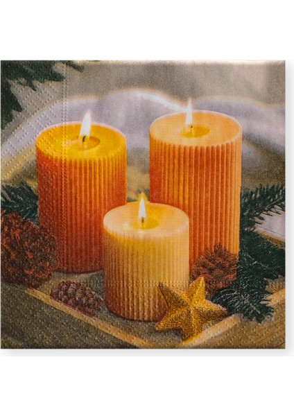 Yılbası Pecete 25 Mumlar 20LI