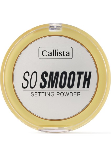 Callista So Smooth Setting Powder Makyaj Sabitleyici Transparan Pudra 01 Bake Me Up
