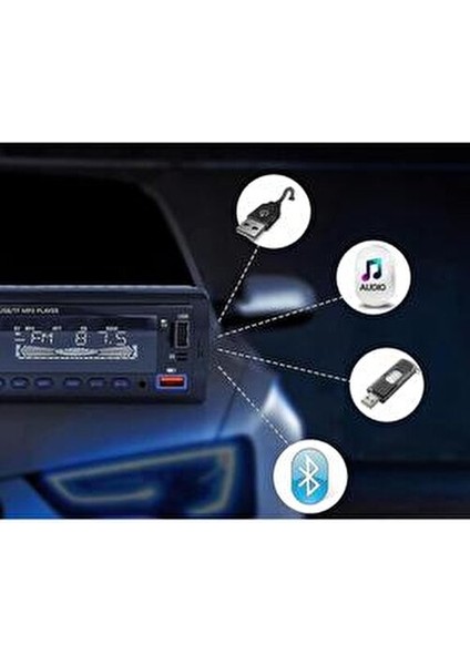 920S 2025 Multifunction 2xUSB Oto Teyp Bluetooth Çok Renkli SD Aux Yüksek Ses Kalitesi