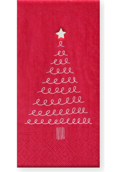 Yılbası Pecete 25 Cam Agacı 16LI