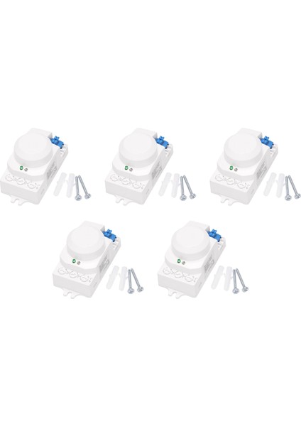 5x 5 8ghz Hf Sistem LED Mikrodalga 360 Derece Hareket Sensörü Işık Anahtarı Gövde Hareket Dedektörü (Yurt Dışından)