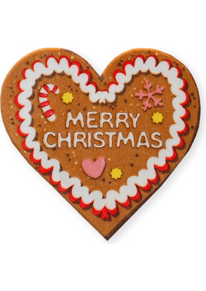 Yılbası Pecete 25 Noel Kekı Kalp 12LI