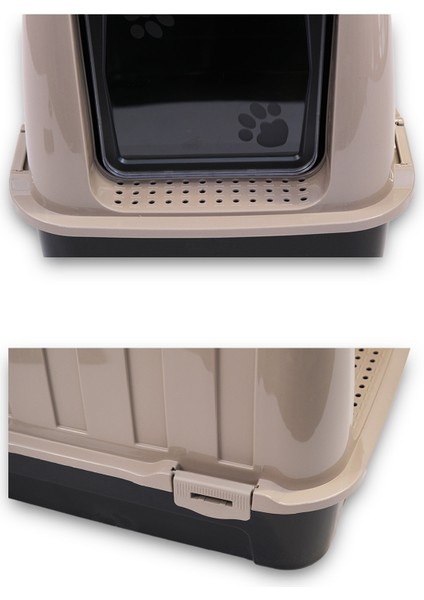 Lüks Kapalı Kedi Tuvaleti, Filtreli ve Kürek Hediyeli, 52x37,5x39 cm - VN11003 fırsatları