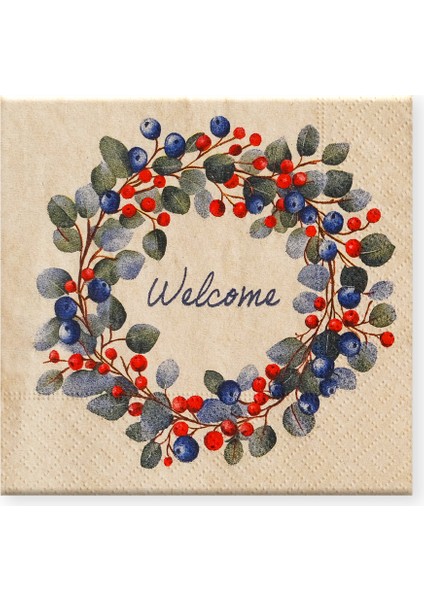 Yılbası Pecete 25 Celenk Welcome 20LI