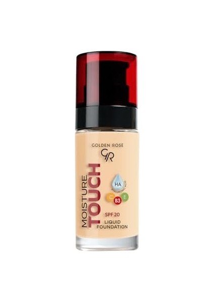 Golden Rose Moisture Touch Liquid Foundation SPF20 No: 104 Nemlendirici Etkili Fondöten