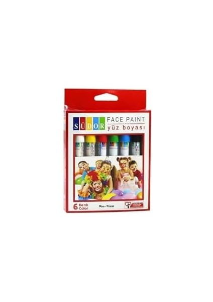 Südor Yüz Boyası 6’lı YB01 Çok Renkli