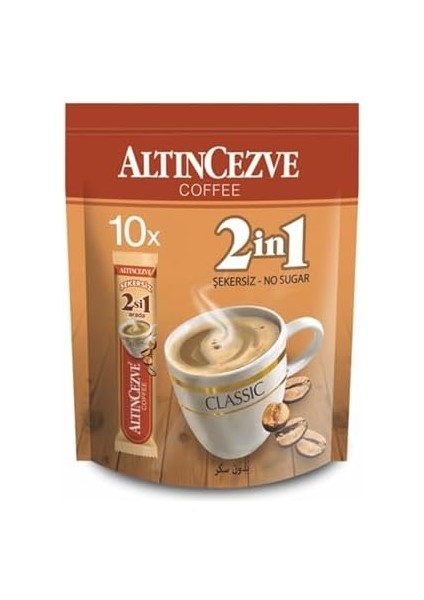 Altıncezve 2si1 Arada Ikisi Bir Arada 10′lu Paket (Tek Içimlik) Şekersiz – 13 gr x 10 Adet