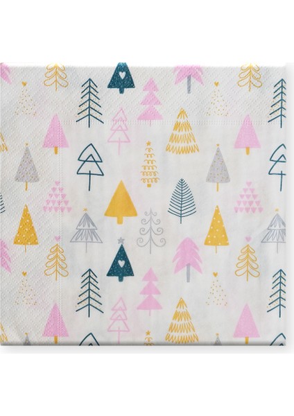 Yılbası Pecete 25 Agaclar 20LI