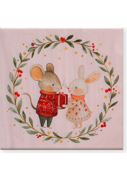 Yılbası Pecete 25 Fare 20LI