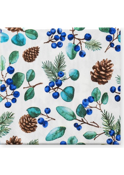 Yılbası Pecete 25 Kozalak 20LI