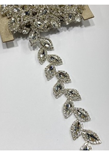 Ütü ile Yapışan Taşlı Şerit 50 cm Kristal Taşlı Kaliteli Ürün
