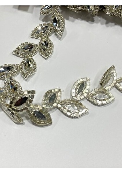 Ütü ile Yapışan Taşlı Şerit 50 cm Kristal Taşlı Kaliteli Ürün