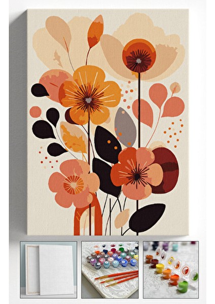 Hobi Sanat Sayılarla Boyama Tuval Seti Fırça Boya Dahil (Çıtalı) 40X50 cm - İnsanlar