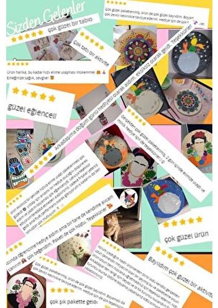 Inside Küçük Prens Ahşap Boyama Tuval Seti 20 cm Hediye Hobi Kiti Canlı Renkler ile Eğlenceli