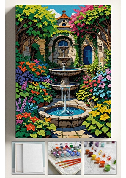 Harry Cat Hobi Sanat Sayılarla Boyama Tuval Seti Fırça Boya Dahil (Çıtalı) 40X50 cm Renkli indirimleri