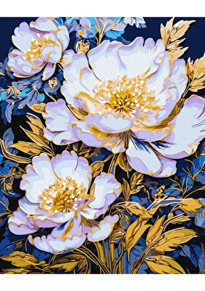 Hobi Sanat Sayılarla Boyama Tuval Seti Kedi ve Sonbahar 40X50 cm Çıtalı Fırça ve Boya Dahil