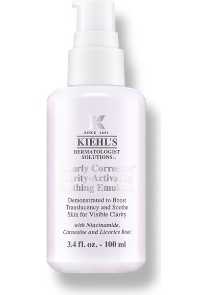 Clearly Corrective Niasinamid ve Meyan Kökü Içeren Hafif Dokulu, Üçlü Etkili Berraklık Artırıcı Emülsiyon 100 ml