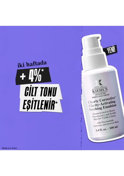 Clearly Corrective Niasinamid ve Meyan Kökü Içeren Hafif Dokulu, Üçlü Etkili Berraklık Artırıcı Emülsiyon 100 ml fırsatları