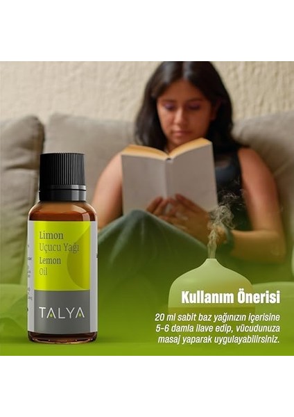 TALYA%100 Saf Limon Uçucu Yağı 10 ml - Cilt Bakımı - Taze ve Enerjik Koku - Difüzör Için Aromaterapi Yağı modelleri