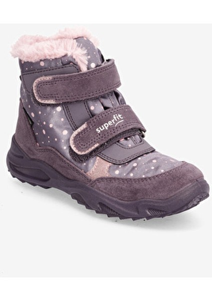 Lila Kız Çocuk Outdoor Bot Düz Topuklu Konforlu Tasarım ile Doğa Yürüyüşleri İçin