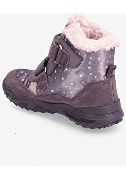 Lila Kız Çocuk Outdoor Bot Düz Topuklu Konforlu Tasarım ile Doğa Yürüyüşleri İçin