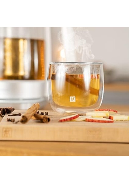 Sorrento Çift Camlı 2&apos;li Çay Bardağı Seti, Şeffaf, 240 ml fiyatları