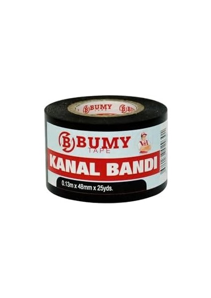 Pvc Kanal Bandı 48 mm x 25 Yds - Siyah