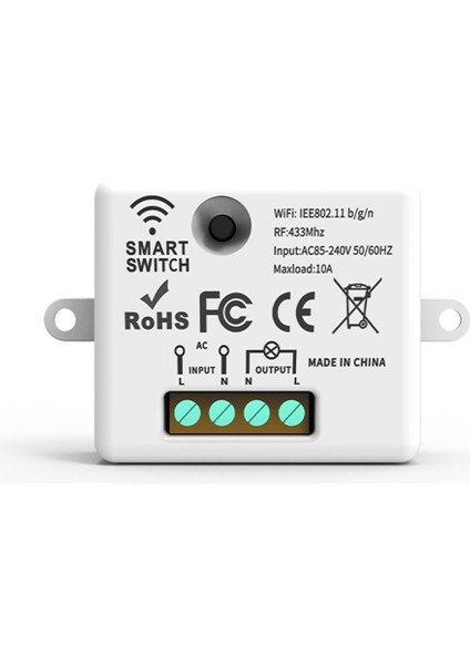 Kablosuz Işık Duvar Anahtarı Rf 433MHZ Röle Alıcı 1X1GANG Panel Anahtarı LED Lamba Için LED Uzaktan Kumanda (Yurt Dışından) fiyatları