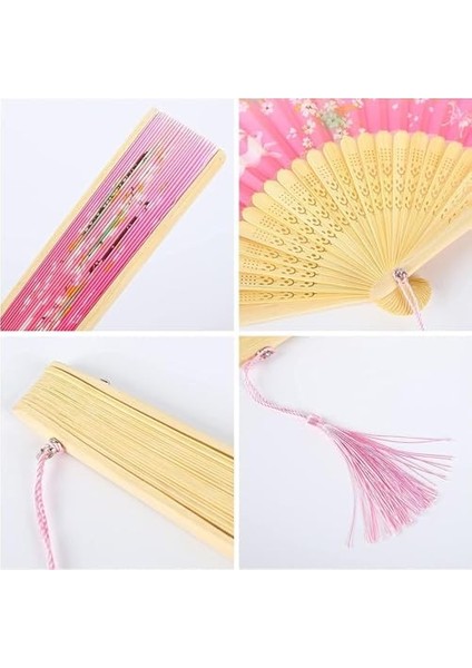 Katlanır Vantilatör, Çiçek Desenli Katlanabilir El Vantilatörü, Vintage Dantel Katlanır Fan, Düğün ve Parti Dansları Için, Ipek Bambu Katlanabilir El Fanı fiyatları