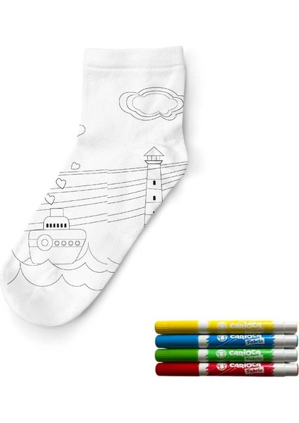 Dijital Baskılı Boyama Çorap fırsatları