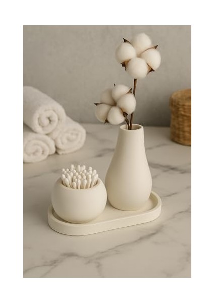 3 Parça El Yapımı Masaüstü Organizer Set – Minimalist Kalemlik, Mumluk ve Tepsi – Modern Masa Dekoru fiyatları