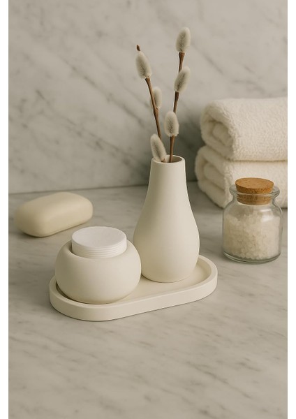 3 Parça El Yapımı Masaüstü Organizer Set – Minimalist Kalemlik, Mumluk ve Tepsi – Modern Masa Dekoru modelleri