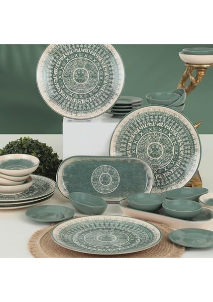Keramika Maya Kahvaltı Takımı 28 Parça 6 Kişilik 20788-90