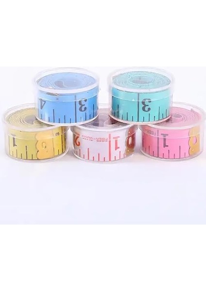 Vücut Ölçüm Metresi, 150 Cm, Diyetisyen ve Terzi Mezurası, 2 Adet (Beyaz)