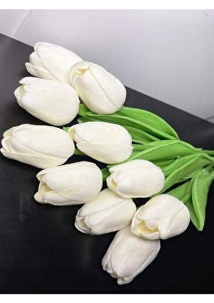 16 Lı Islak Lale Demeti Gerçek Doku Beyaz Renk Düğün Ve Nişan İçin Lüks Saksı Çiçeği fırsatları
