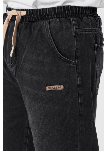 Erkek Baggy Düz Şık Etiket Detaylı Kot Pantolon 713 fırsatları