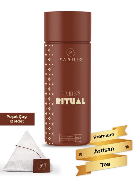 Queen’s Rıtual – 12 Poşet - Japon Sencha Harmanı – Meyvemsi Deneyim