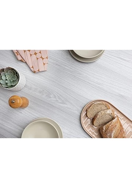 Peel And Stick Temas Kağıdı Sangallo Açık Gri Ahşap Damarlı Kendinden Yapışkanlı Film Su Geçirmez ve Çıkarılabilir Duvar Kağıdı Mutfak, Tezgah, Dolaplar Için Dekoratif 45 cm x 199 cm