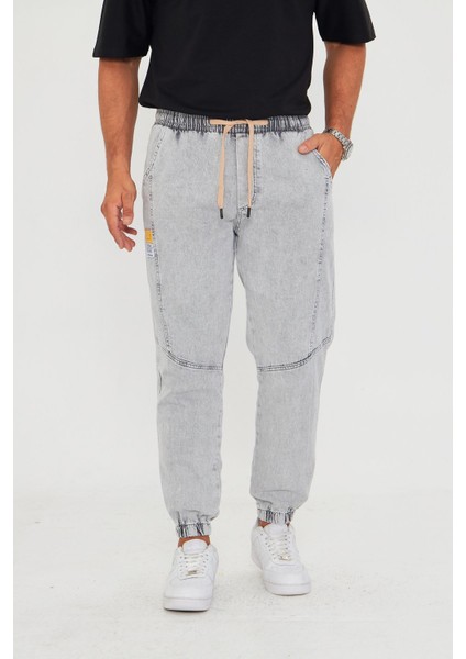 Erkek Parçalı Desen Yan Etiketli Paça Lastikli Bel Bağcıklı Pantolon 720 fiyatları