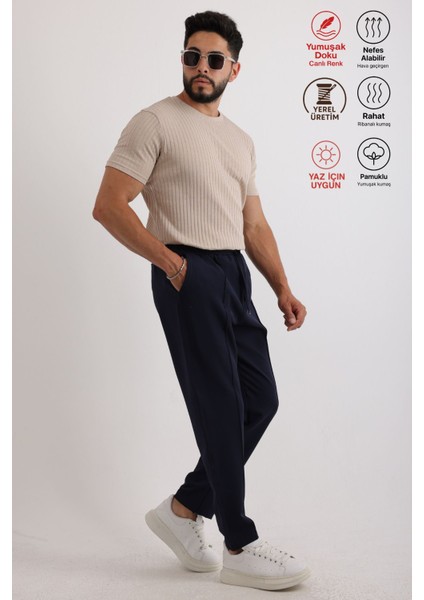 Erkek Fitilli Zinox Kumaş Tişört – Yumuşak Dokulu Basic Tişört modelleri