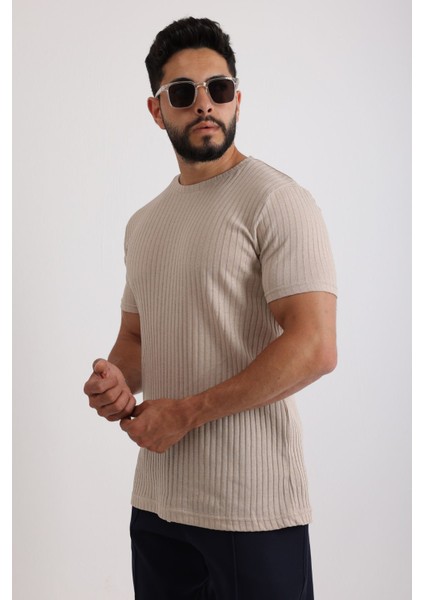 Erkek Fitilli Zinox Kumaş Tişört – Yumuşak Dokulu Basic Tişört fırsatları