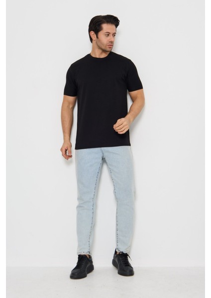 Erkek Sade Basic Bisiklet Yaka 2 Ip Rahat Ferah Dokulu Kumaş Günlük Kullanıma Uygun T-Shırt modelleri