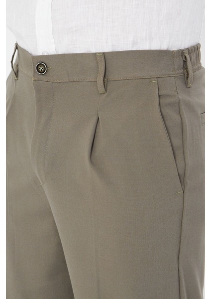 Erkek Pileli Baggy Bez Ayağı Kumaş Şık Pantolon fırsatları