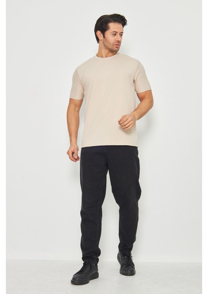 Erkek Sade Basic Bisiklet Yaka 2 Ip Rahat Ferah Dokulu Kumaş Günlük Kullanıma Uygun T-Shırt fiyatları