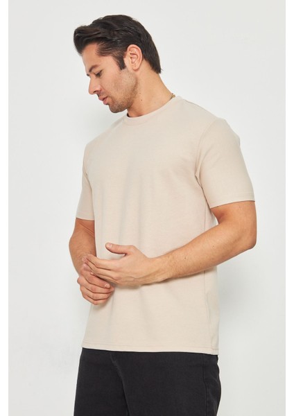 Erkek Sade Basic Bisiklet Yaka 2 Ip Rahat Ferah Dokulu Kumaş Günlük Kullanıma Uygun T-Shırt fırsatları