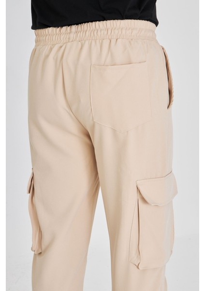 Duble Kumaş Kargo Cep Lastik Paça Pantolon fırsatları