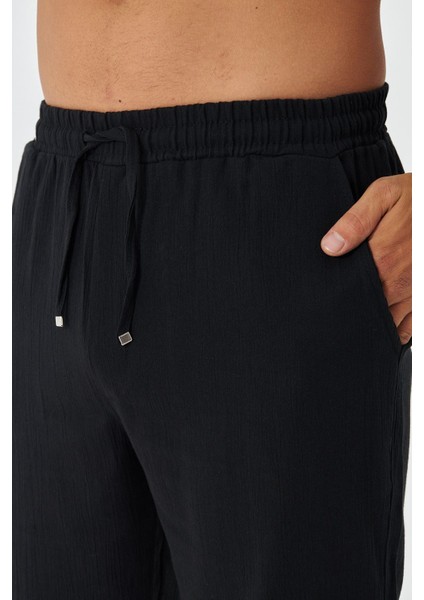 Erkek Keten Apaş Yaka Kısa Kol Gömlek - Şort Takım fiyatları