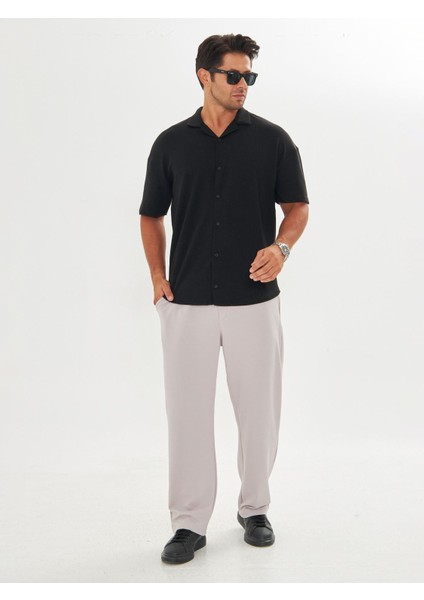 Erkek Baggy Krep Kumaş Bağcıklı Pantolon indirimleri