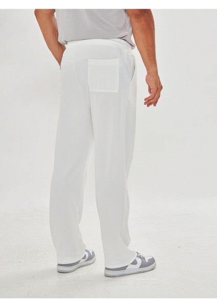 Erkek Baggy Krep Kumaş Bağcıklı Pantolon indirimleri